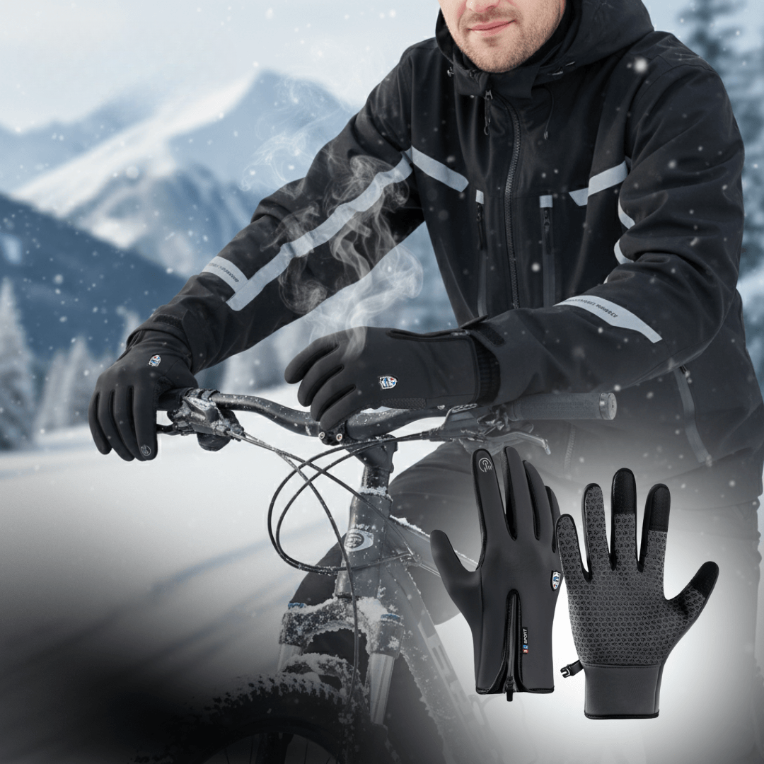 Heated Gloves - Water-Resistant & Windproof - Power Bank Operated