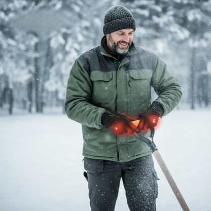 Heated Gloves - Water-Resistant & Windproof - Power Bank Operated