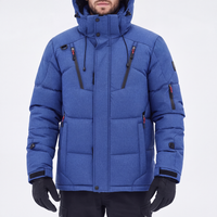 Men's Puffer Jacket - Waterproof & Windproof - Detachable Hood