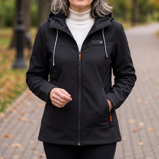 Women's Waterproof Rain Jacket - Windproof & Hooded - Relaxed Oversized Fit