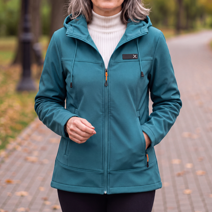 Women's Waterproof Rain Jacket - Windproof & Hooded - Relaxed Oversized Fit