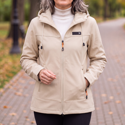 Women's Waterproof Rain Jacket - Windproof & Hooded - Relaxed Oversized Fit