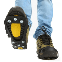Ice Cleats - 10-Spike Stainless Steel - Slip-On Traction