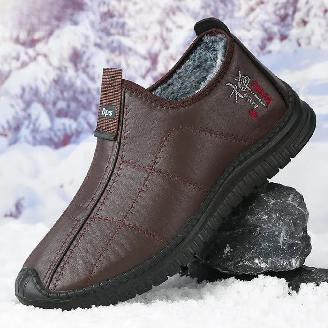 Slip-On Winter Boots for Men - Warm-Lined - Waterproof