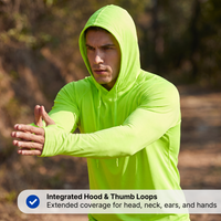 Men's UPF 50+ Sun Hoodie – Quick-Dry UV Protection Hoodie