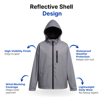 Men’s Windbreaker Jacket – Reflective – Waterproof