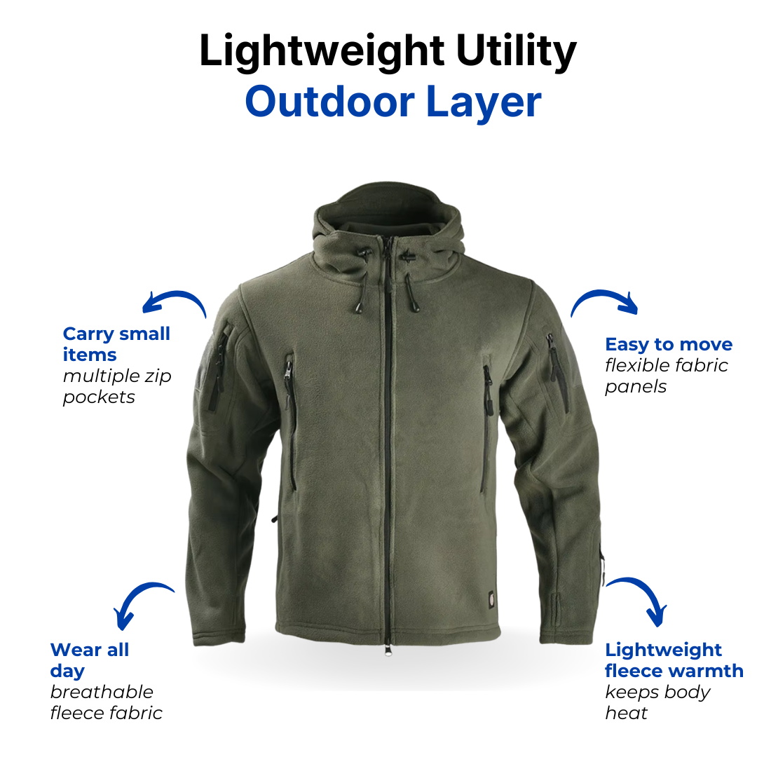 Men’s Tactical Fleece Vest – Lightweight Outdoor Layer