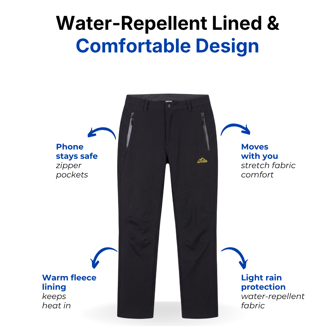 Women’s Hiking Pants – Water-Repellent – Lined & Comfortable
