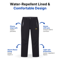 Women’s Hiking Pants – Water-Repellent – Lined & Comfortable