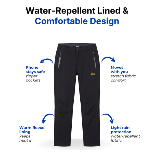Women’s Hiking Pants – Water-Repellent – Lined & Comfortable