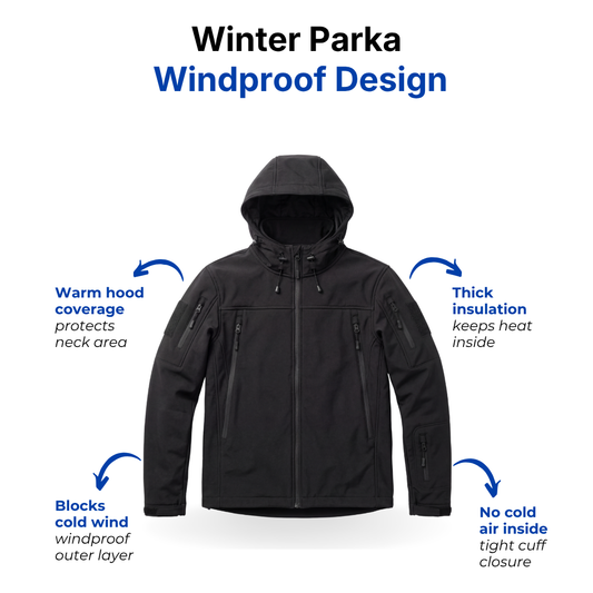 'Nordic' Winter Parka - Insulated & Windproof