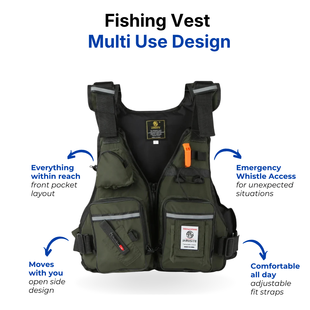 Multi-Use Fishing Vest - Storage Pockets