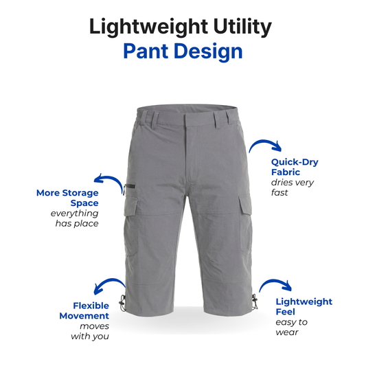 Men’s Outdoor Cargo Pants – Lightweight – Quick-Dry