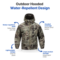 Men's Outdoor Hooded Jacket – Camouflage – Water-repellent