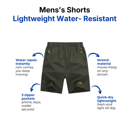 Men’s Hiking Shorts - Water-Resistant - Quick-Dry