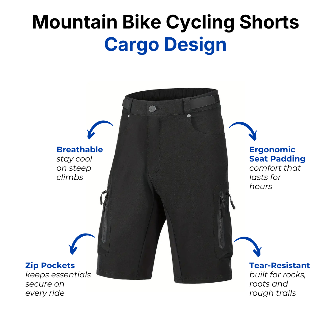 Men’s Mountain Bike Cycling Shorts - MTB Cargo Shorts