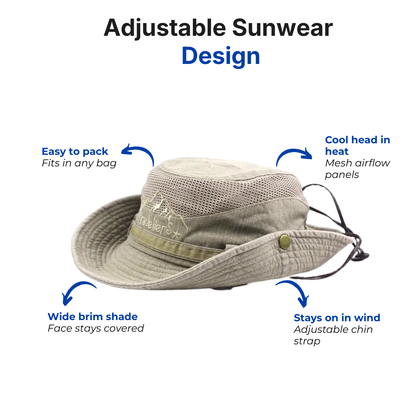 Unisex Sun Hat – High UV Protection – Adjustable