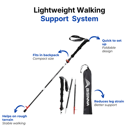 Foldable Walking Stick – Lightweight – Adjustable