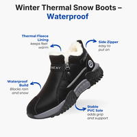 Men’s Winter Thermal Snow Boots – Waterproof – Insulated