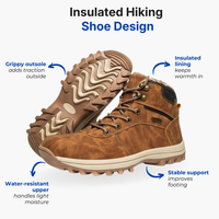Men’s Hiking Shoes – Insulated Low-Cut Outdoor Footwear
