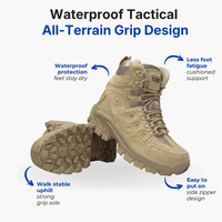 Waterproof Tactical Boots – All-Terrain Grip – Lightweight