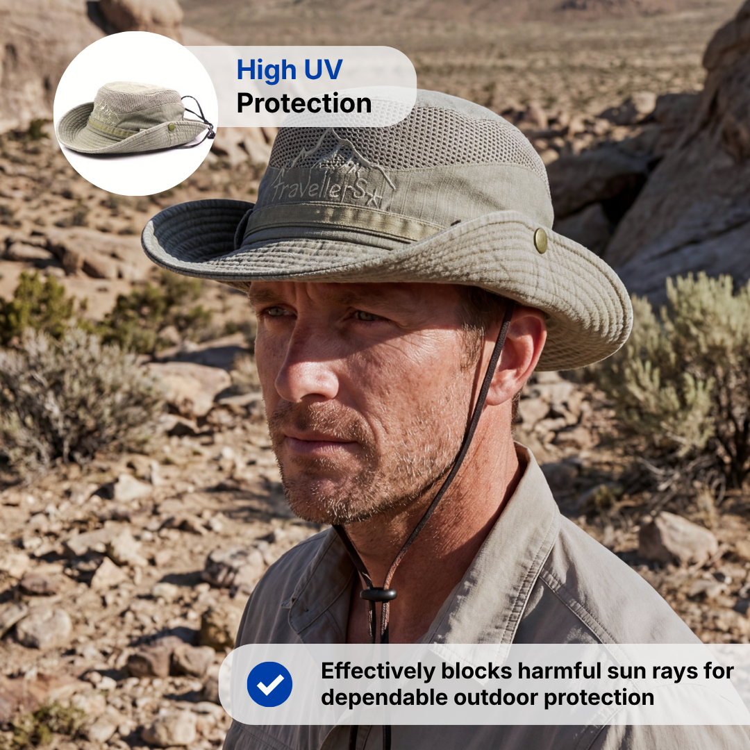 Unisex Sun Hat – High UV Protection – Adjustable