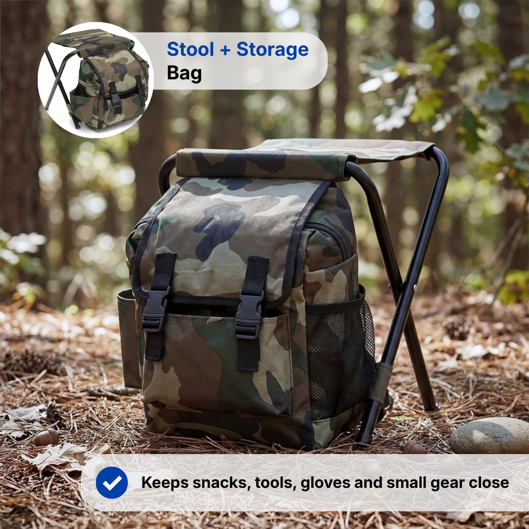 Camping Stool with Bag – Backpack Chair – Portable