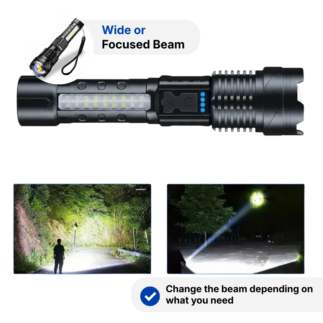 Military Flashlight – 5000 Lumens – USB Rechargeable