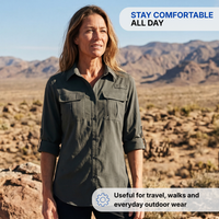 Women’s Outdoor Hiking Shirt – Breathable – Quick-Dry