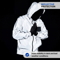 Men’s Windbreaker Jacket – Reflective – Waterproof