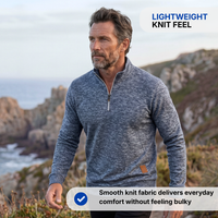 Half-Zip Long Sleeve Shirt – Lightweight Stretch – Outdoor Comfort