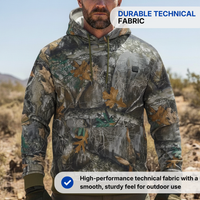 Camouflage Heated Sweatshirt – 7 Heating Zones – 3-Level Control