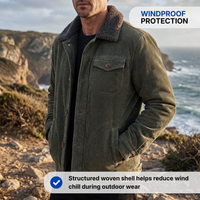 Men’s Outdoor Jacket – Fleece-Lined – Winter