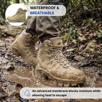 Waterproof Tactical Boots – All-Terrain Grip – Lightweight