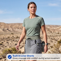 Women's Cargo Skort – Built-in Liner – All Body Types