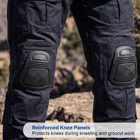 Men’s Tactical Work Pants – 10 Pockets – Reinforced Knees