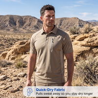 Men’s Quick-Dry Outdoor Polo Shirt – 3-Pack