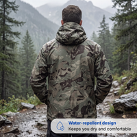 Men's Outdoor Hooded Jacket – Camouflage – Water-repellent