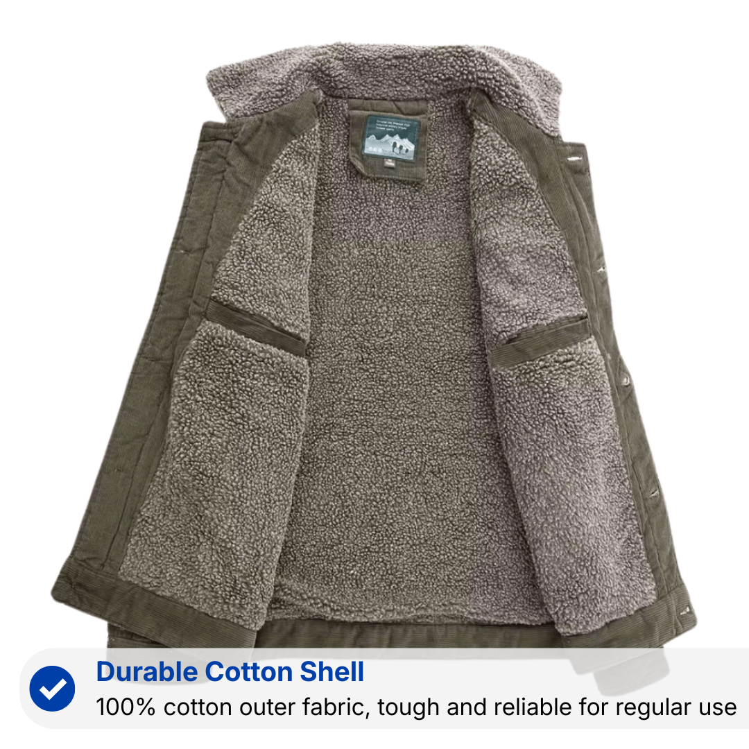 Men’s Outdoor Jacket – Fleece-Lined – Winter