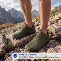 Men’s Barefoot Hiking Shoes – Breathable – Wide-Fit Comfort