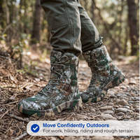 Men’s Tactical Combat Boots – Lace-Up Support – All-Season