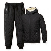 Mens Jogging Suit - Plush Lined Hooded Jacket & Joggers - 2 Piece Set