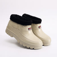 Winter Boots for Men & Women - Plush Lined Slip On Ankle Boots - Lug Sole