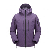 Ski Jacket - Unisex Hooded Snow Jacket - Full Zip with Zip Pockets