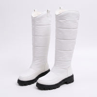 Womens Winter Boots - Tall Quilted Snow Boots - Plush Lined, Lug Sole