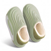 House Shoes for Men & Women - Plush Lined Slippers - Quiet Soft EVA Sole