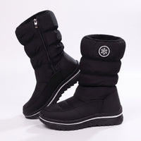 Womens Winter Boots - Quilted Snow Boots - Side Zip & Lug Sole