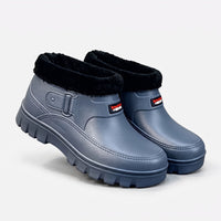 Winter Boots for Men & Women - Plush Lined Slip On Ankle Boots - Lug Sole