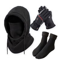 Balaclava Winter Set - Fleece-Lined Gloves & Thermal Socks - Windproof