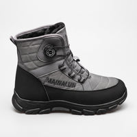 Womens Winter Boots - Plush Lined Ankle Snow Boots - Dial Closure